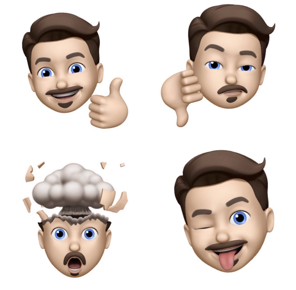 JeffBlix's tweet image. I really dig the Memoji stickers in iOS 13. #ios13beta5