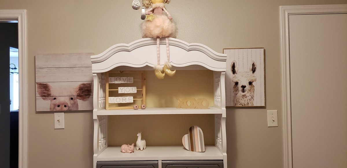 ruddellmath's tweet photo. I didnt go on any vacations this summer but we did get a new and improved patio, storage shed and are in the process of expanding our back yard.But our most important and best thing we did was prepare our nursery for baby Elizabeth. #bozsummerfun19 https://t.co/lVK8ipMcby