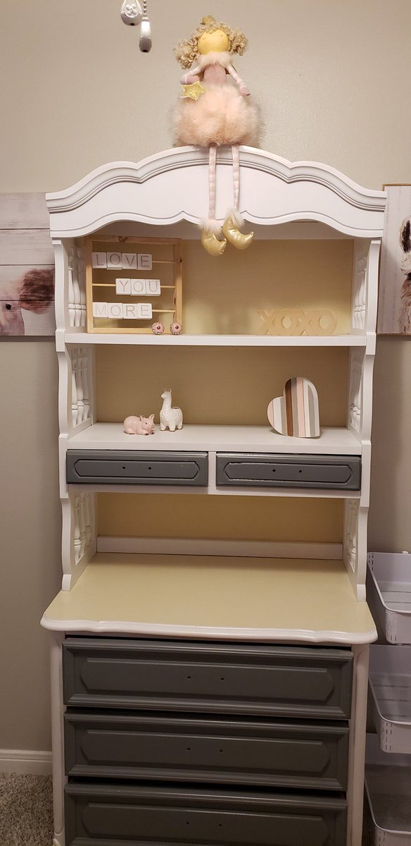ruddellmath's tweet photo. I didnt go on any vacations this summer but we did get a new and improved patio, storage shed and are in the process of expanding our back yard.But our most important and best thing we did was prepare our nursery for baby Elizabeth. #bozsummerfun19 https://t.co/lVK8ipMcby