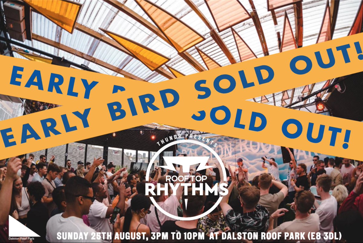 THUNDRtweets's tweet photo. Early Birds went in under 24h 🧡 secure your place on the rooftop and grab your ticket now! https://t.co/cUjRvSqhhd