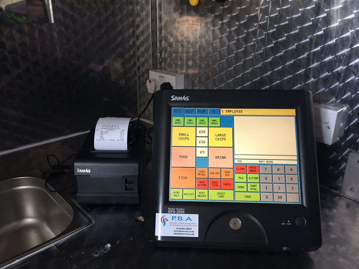 PBA_service's tweet photo. Installed today in this mobile fish and chip van at our premises near Cheltenham: one compact 12 inch touch screen till system, ideal for mobile caterers. Yummy gluten free fish and chips! #touchscreentillsgloucestershire https://t.co/6VmqOB8WLu