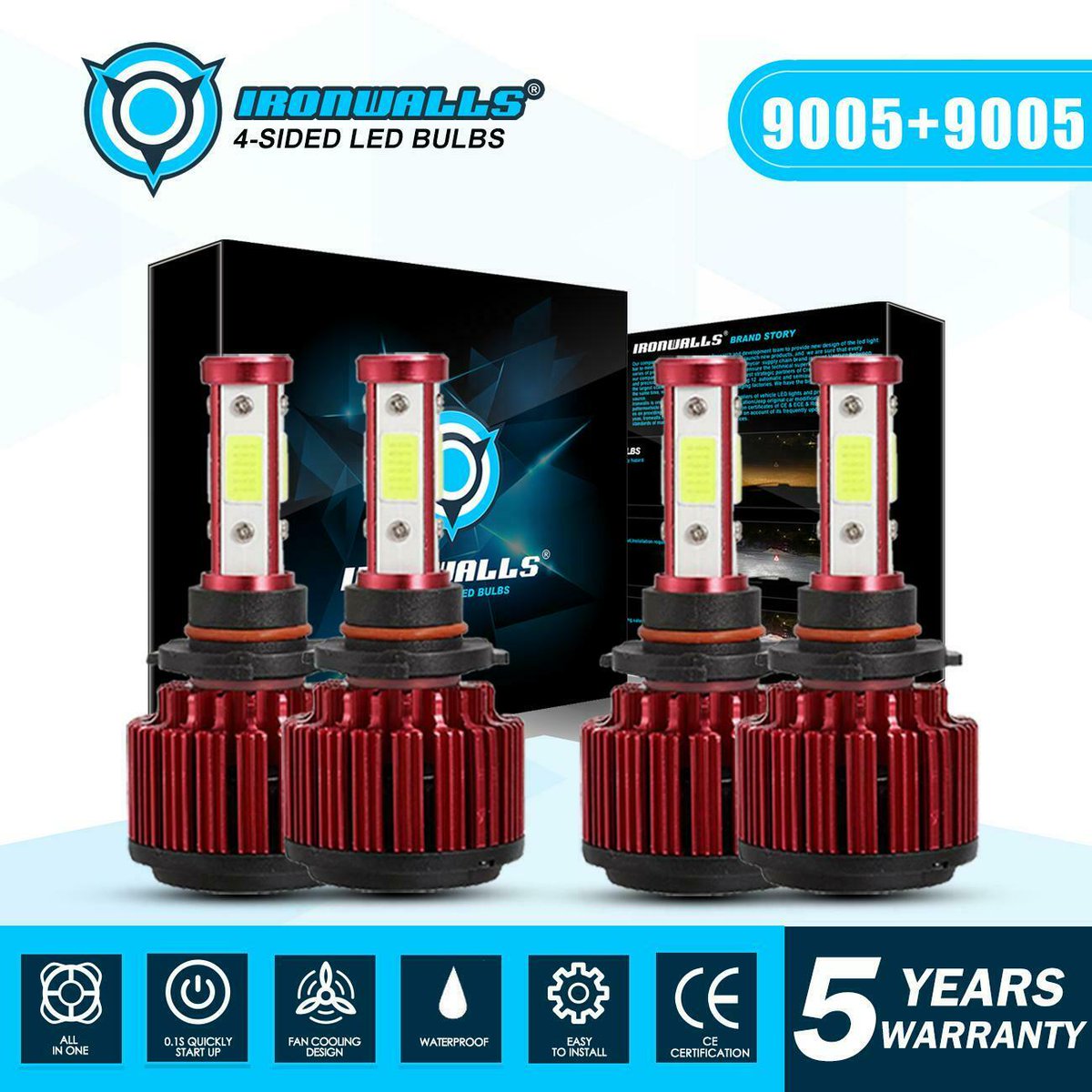 menadesk's tweet image. #Automotive #4Side #570000LM #6000K #Combo Combo 9005+9006 6000K 570000LM 4-Side CREE LED Headlight Kits High: Combo 9005+9006 6000K 570000LM 4-Side CREE LED Headlight Kits High Price : 44.77 xkoop.com/combo-90059006…
