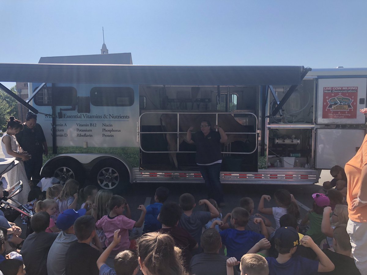 LPS_Summer's tweet photo. Today we went on a field trip to visit Becca the dairy cow at the Madison County Public Library. Ask your child what they learned! https://t.co/YzjH86Jcvs