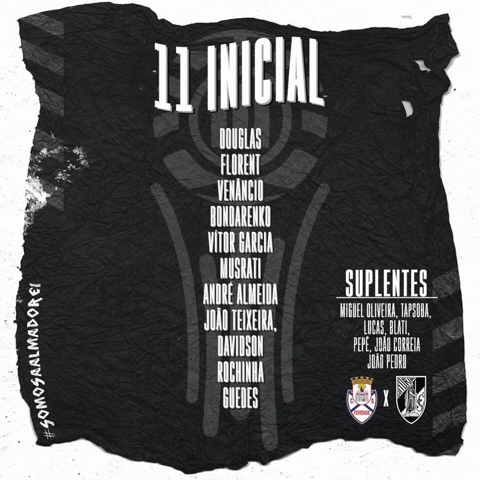 VitoriaSC1922's tweet photo. Os 11 #Conquistadores para o arranque da Allianz Cup frente ao CD Feirense. 💪
#SomosAAlmaDoRei #CDFxVSC #AllianzCup https://t.co/w2rj6mWyyT