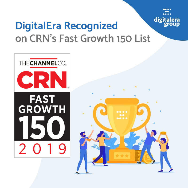 Digitaleragroup's tweet photo. DigitalEra has been recognized again by CRN! This time we've been named to CRN's 2019 Fast Growth 150 list!
Thank you @CRN and @TheChannelCo!
https://t.co/wPmvKUFr6r
#FastGrowth150 #TheChannelCompany #TheChannelCo #DigitalEra #CybersecurityPartners #TrustedAdvisors https://t.co/ScXQmo3RIp