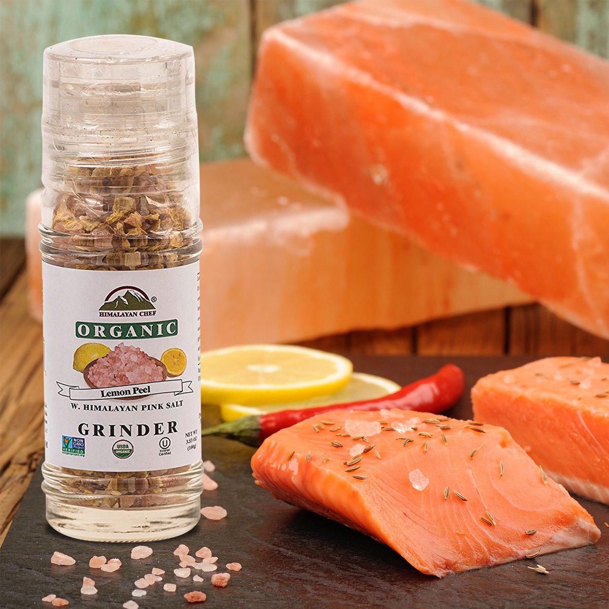HimalayanChef's tweet photo. #HimalayanChef Himalayan Pink Salt and #OrganicLemonPeel Glass Grinder
Enjoy Himalayan Chef's savory all-purpose seasoning blends and provide your family with great, all-natural taste, free of any chemicals.
Check Out>> https://t.co/qXJfAjtkOm
#organic #lemon #glassgrinder https://t.co/HfCphWjpqy