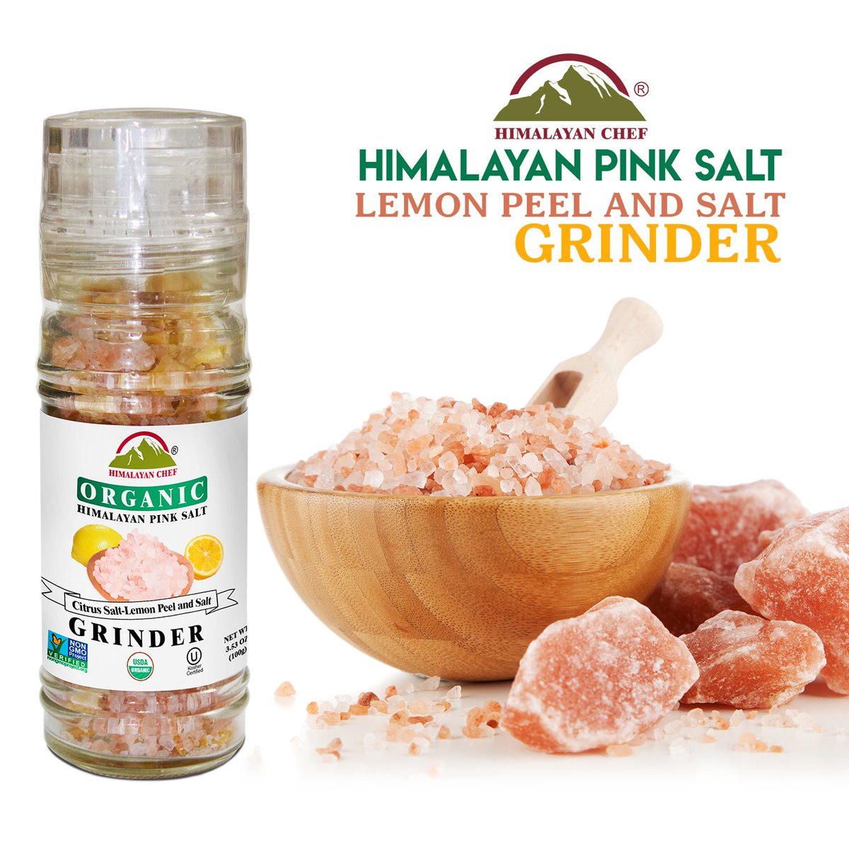 HimalayanChef's tweet photo. #HimalayanChef Himalayan Pink Salt and #OrganicLemonPeel Glass Grinder
Enjoy Himalayan Chef's savory all-purpose seasoning blends and provide your family with great, all-natural taste, free of any chemicals.
Check Out>> https://t.co/qXJfAjtkOm
#organic #lemon #glassgrinder https://t.co/HfCphWjpqy