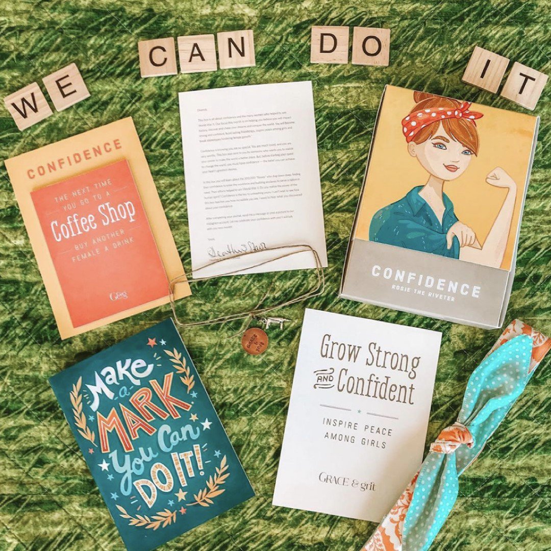 graceandgritbox's tweet photo. Thanks to an inspiring #homeschool mom for making the Rosie lesson look so good! It's a reminder of our aim to “inspire peace among girls.” It’s so important to teach girls to be a force for peace among her friends.  #rosietheriveter #confidence #girlempowerment #graceandgritbox https://t.co/Ugg6cegPXK