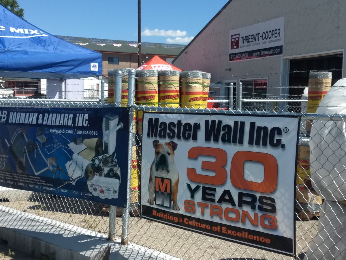 MasterWallInc's tweet photo. Master Wall® recently participated in the grand opening celebration for @threewitcooper new location in Ft Collins, CO. Master Wall materials are in stock and readily available for your next project.
#masterwall #wefinishstrong #buildingmaterials https://t.co/EzR1D2X5g4
