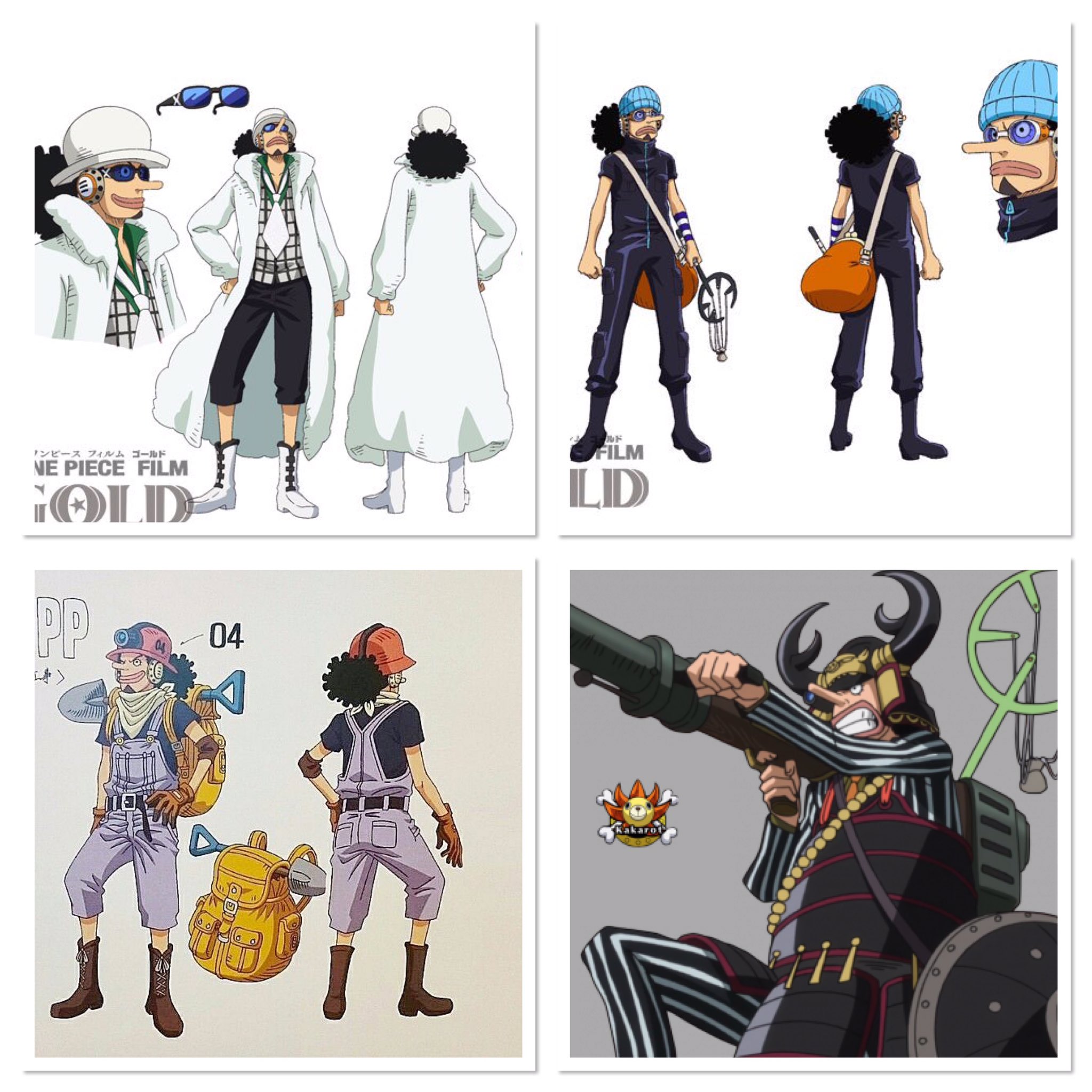 Usopp [One Piece Film Gold] Character Design Black