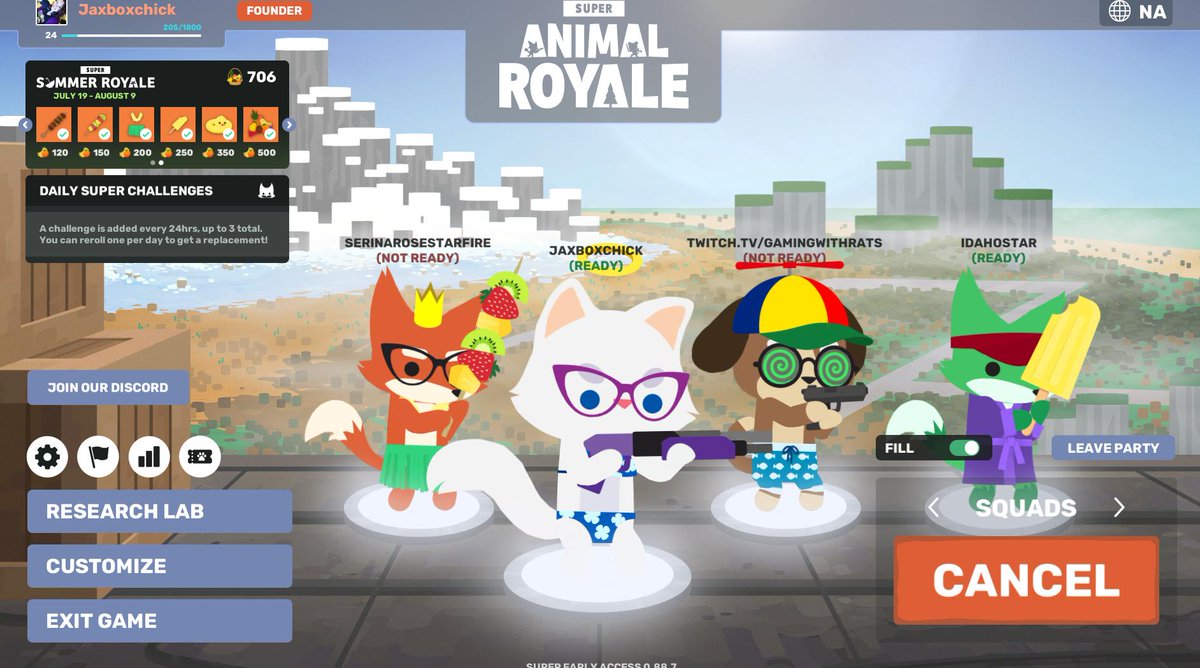 TheMommyGamers's tweet photo. SOOO Happy that Squads are here to stay in @AnimalRoyale We are having the best time squadding up for all the wins on #twitch at https://t.co/dkmnGpM22P #SuperAnimalRoyale #FurryFun #TheMommyGamers #CommunityPlayDate https://t.co/1Sl2RPk5PX