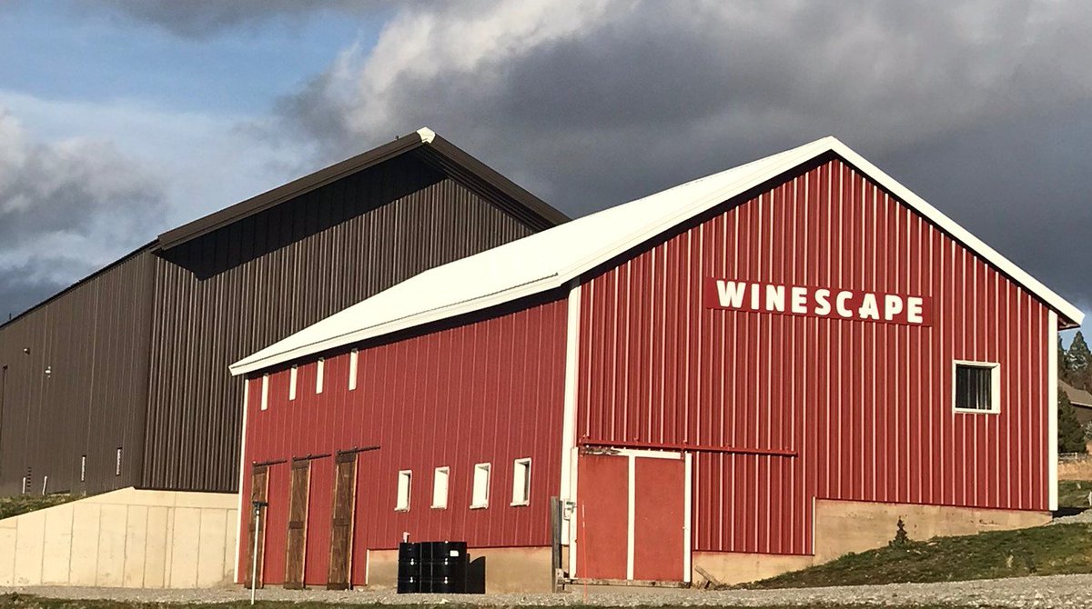 CorkDistrict's tweet photo. Outdoor wine tasting in a peaceful farm setting?  Yes please!  Winescape Winery located at 6011 E. 32nd Ave, just off Glenrose on the South Hill, is open Friday 3-7pm, Saturday and Sunday 1-6pm.  It's also their production facility so you might see them crushing sometime soon! https://t.co/In1ax8esv0
