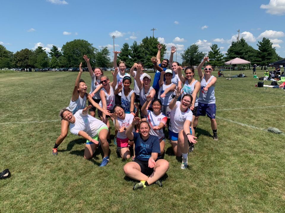 FrenzyUltimate's tweet photo. What. A. Crew!!! Great first tournament of 2019, Frenz! So much love for this group. And major props to @wlultimate for helping us take a bite out of the competition! #chompchomp #eatemup 🦈😘 https://t.co/YAnNtXhGMm