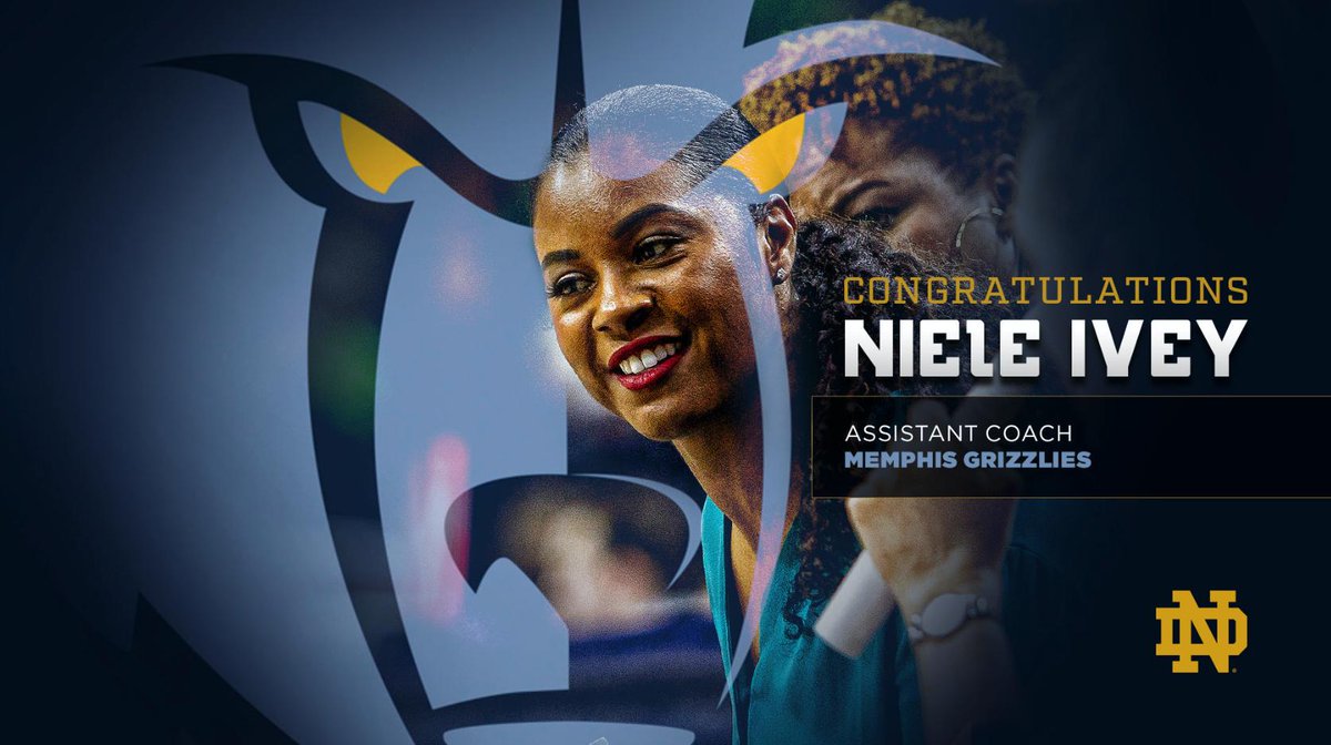 ☘️ ➡️ 🐻

@MemGrizz, you got a good one.

Congratulations to @IrishCoachIvey, who becomes the ninth active female assistant coach in the NBA.

#IrishInTheNBA #GoIrish