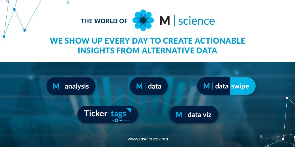 msciencellc's tweet photo. #MScience provides insights specifically designed to deepen a company's understanding of #dataanalytics & how to leverage it to generate real business value. Learn more: https://t.co/ztWRlzMwm2 #AlternativeData #DataScience https://t.co/XUhsHXk1A5