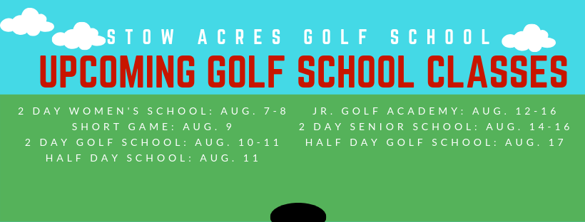 Have you signed up for any classes or booked a private lesson to learn or help improve your golf game?

Visit our website for more information: stowacresgolfschool.com