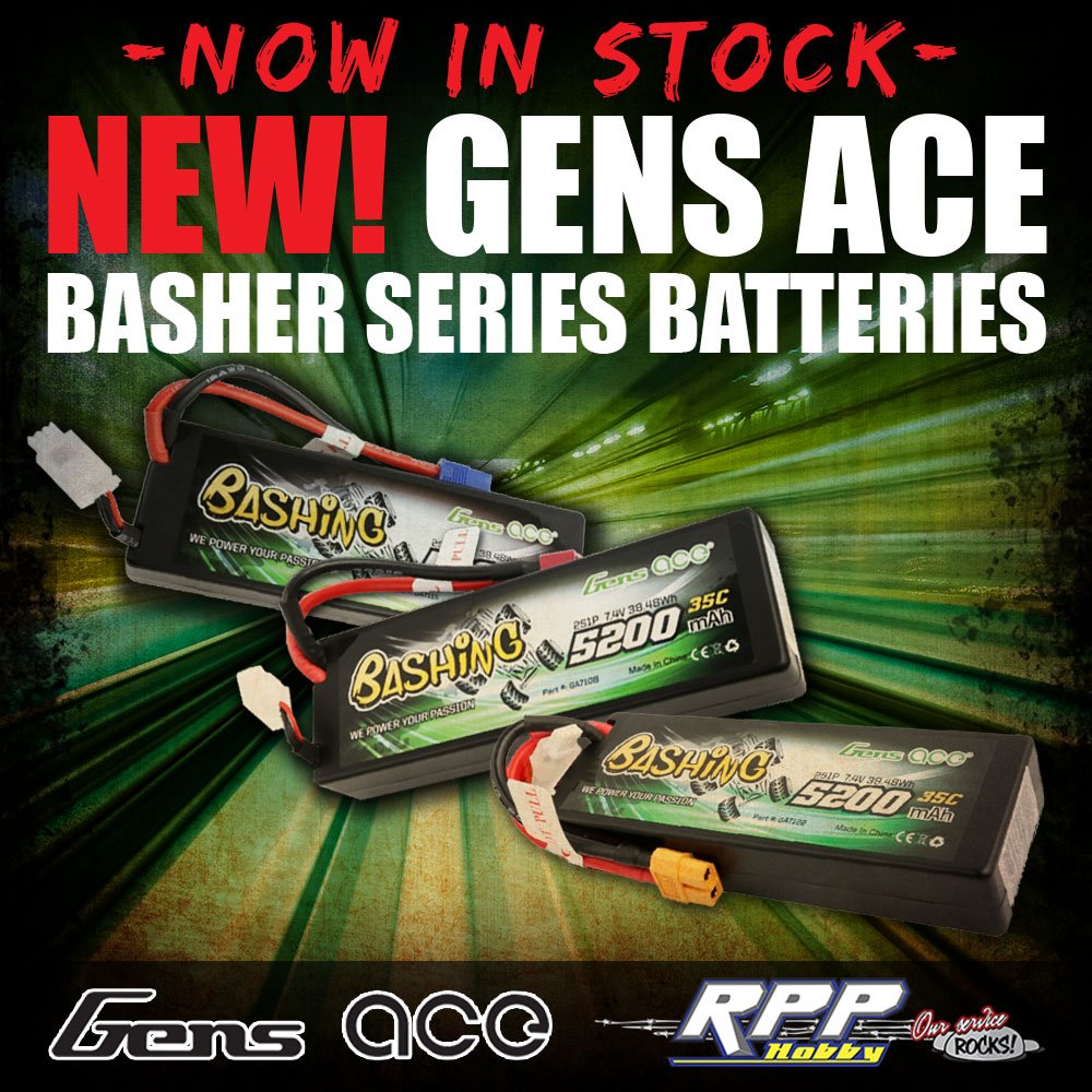 RPPHobby's tweet photo. NEW Gens ace Bashing Series Batteries - In Stock!
https://t.co/Ew3bA0s1xg
#rpphobby #gensace #rc #scale #scalerc #scaleadventure https://t.co/KF4tx1d35L
