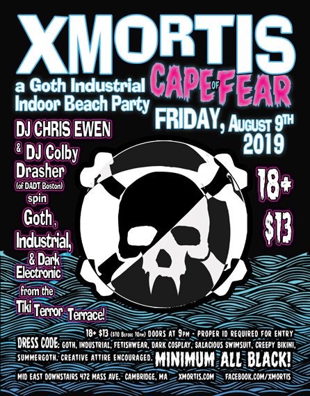 Xmortis Cape of Fear, our Goth/Industrial Indoor Beach Party, is THIS FRIDAY, August 9th!

#Summergoth

facebook.com/events/4830865…