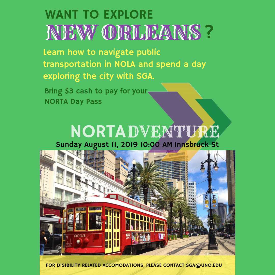 Whether you are new to New Orleans or always lived here, come explore New Orleans this Sunday!