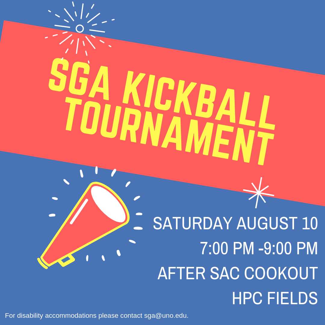 Come play a friendly game of kickball after the SAC Cookout this Saturday!