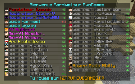 farmiwelyt's tweet photo. 21h18 et beaucoup de personnes ! Je tiens beaucoup à mon rôle et je prends un grand plaisir à aider les personnes !😉
@EvoGamesFR @BosnieYT #EvoGames #GuideSeries https://t.co/4Sj1k1ShkN