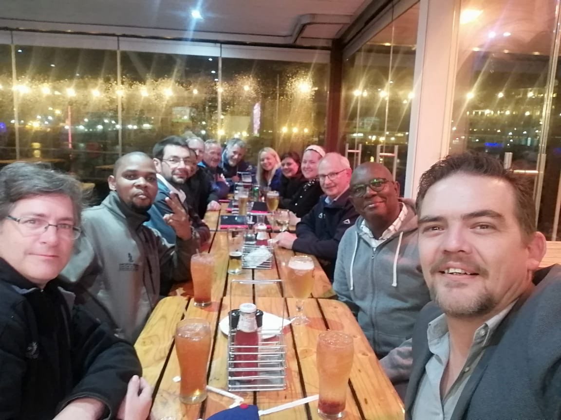 BertusLR's tweet photo. @adsectech #UserGroup post-mortem at #CapeTown #Waterfronf #QuayFour with @adseckev, @adsecgeorgina, @T_lock12, @BuysSuzelle, @mmjgvp , @dinoswanepoel #SAuniversities19 https://t.co/AlAz5C7y0q