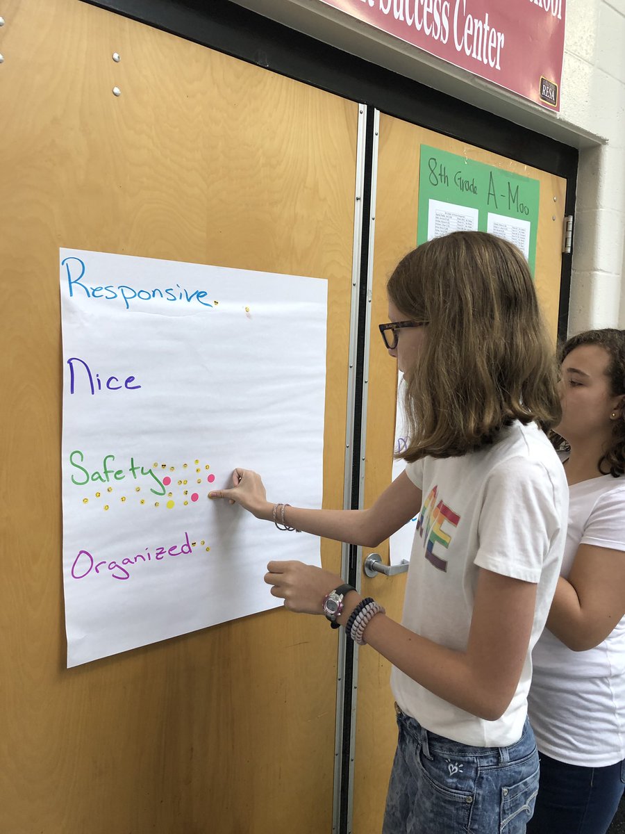 cowanroad1's tweet photo. Students making decisions on who we are as a school and helping to form our covenant! #DRIVE #GSCSFirstDay #CRMS3D https://t.co/HjIjeZyuCr