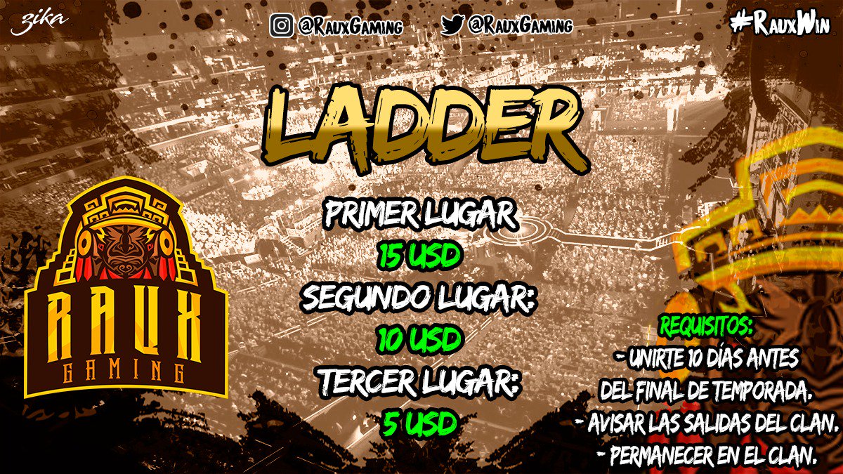 PREMIOS LADDER🎉

Clan: Tijuana Rules 
Código: #J8G92G