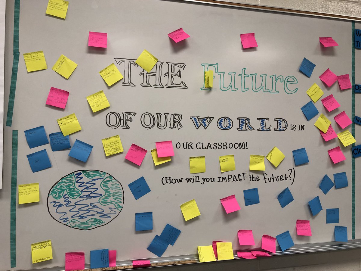 cowanroad1's tweet photo. Shout out to intern, Ms. Thompson! What a powerful board! #DRIVE #CRMS3D #GSCSFirstDay https://t.co/urKSkc1sdq