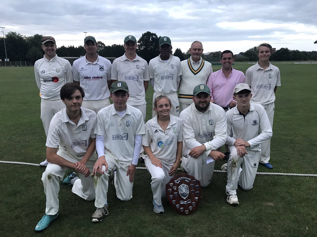 QuattCC's tweet photo. Midweek 1st XI beat @Hagleycc in the Wilden League KO plate final by 20 runs. Captain @jededwards20 with man of the match for his 51* and 2-6. https://t.co/pHuZshTQoV
