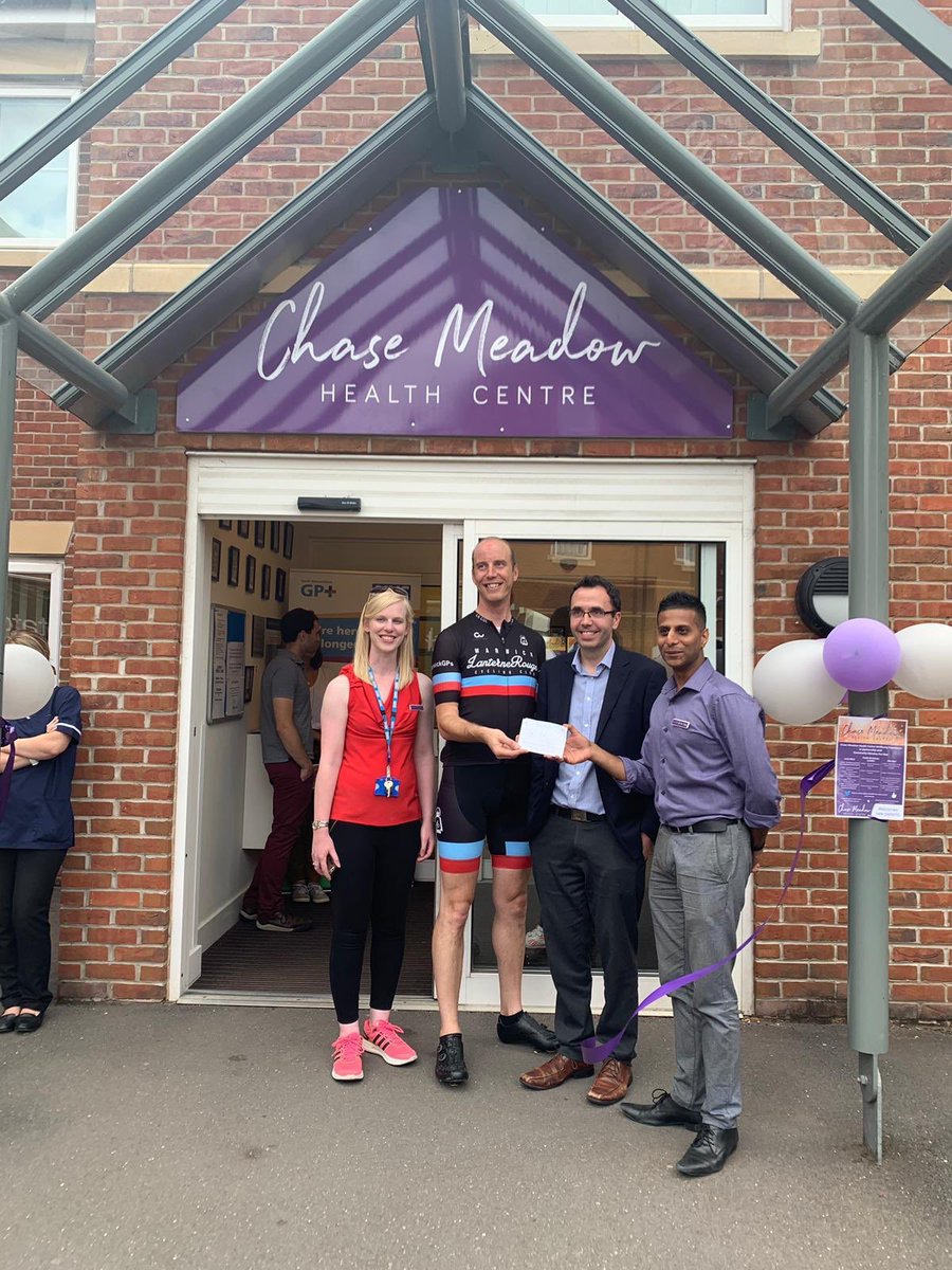 The final stop on the <a href="/WLR_CC/">WarwickLRCyclingClub🚴🏼‍♂️🚴🏼‍♀️</a> tour of Kenilworth and Warwick Primary Care Network Practice back at Chase Meadow Health Centre after 18miles of cycling.