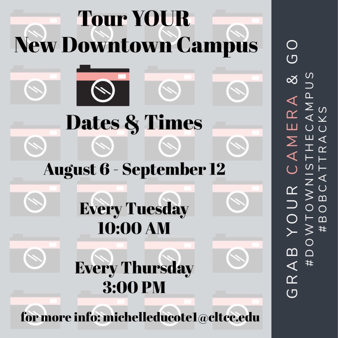 goCLTCC's tweet photo. Find out all that Alexandria has to offer as we prepare for the big move! #DowntownIsTheCampus #BobcatTracks🐾 #NewBobcatDen https://t.co/3dSzvMwKOd
