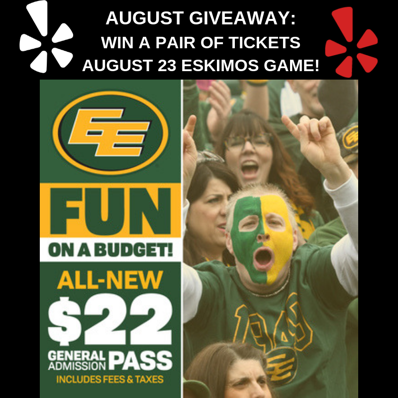 HOLY MOLY - WIN A PAIR OF TICKETS TO AN <a href="/EdmontonEsks/">no name</a> GAME! Yelp Edmonton has two pairs of tickets to the August 23 game against the Blue Bombers. MAKE sure you follow this link: instagram.com/p/B0y8To5gDLy/ and follow <a href="/yelpedmonton/">Yelp Edmonton</a> AND <a href="/EdmontonEsks/">no name</a> to WIN!