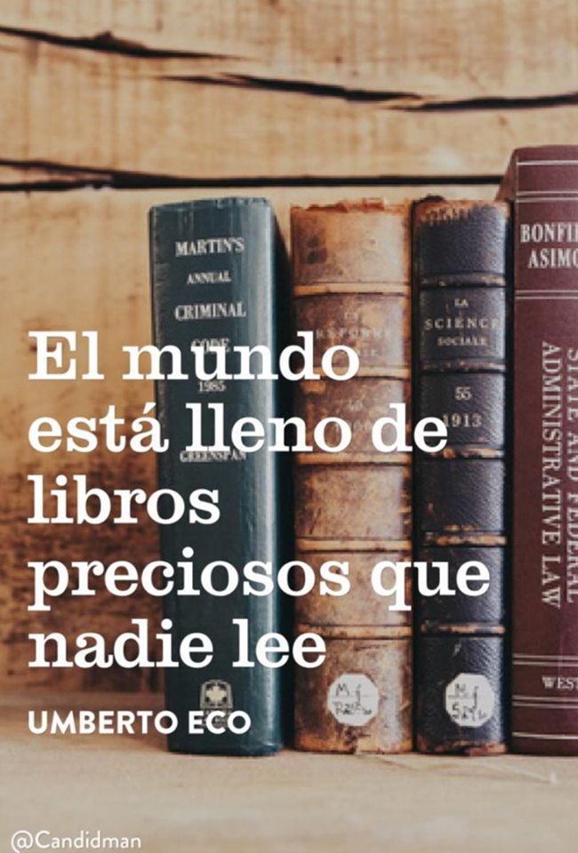 M_DeVecchi's tweet photo. Hay que leer lo más que podamos. 😟 https://t.co/voXlS55d4Q