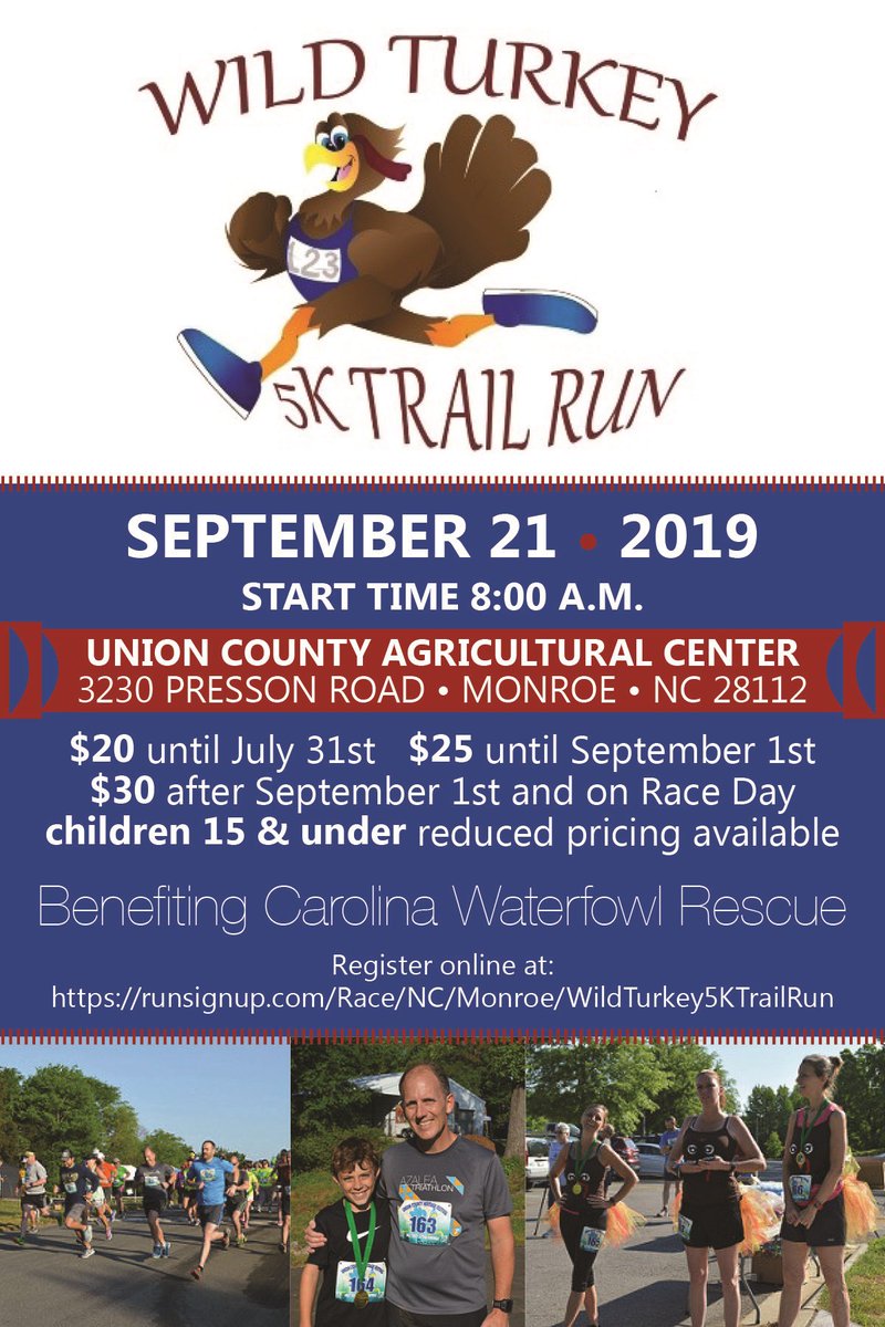Save the date! The Union County Heritage Festival and Wild Turkey 5K Trail Run/Walk is set for Saturday, Sept. 21 at the Union County Agricultural Center. #heritagefestival #wildturkey5k