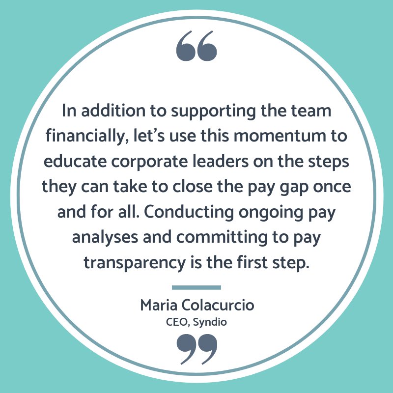syndioinc's tweet photo. CEO @mcolacurcio was featured in @fastcompany today discussing how the push for #equalpay by the badasses on the @uswnt can directly cultivate discourse surrounding gender inequality in corporate America - link in bio for the full article #leadthewayinfairpay #wageequality https://t.co/1wXDm6Btgo
