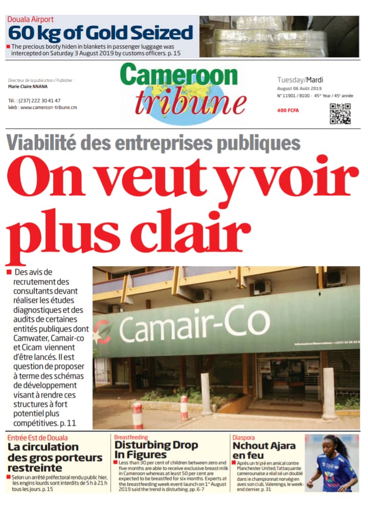Cameroon Tribune tweet media