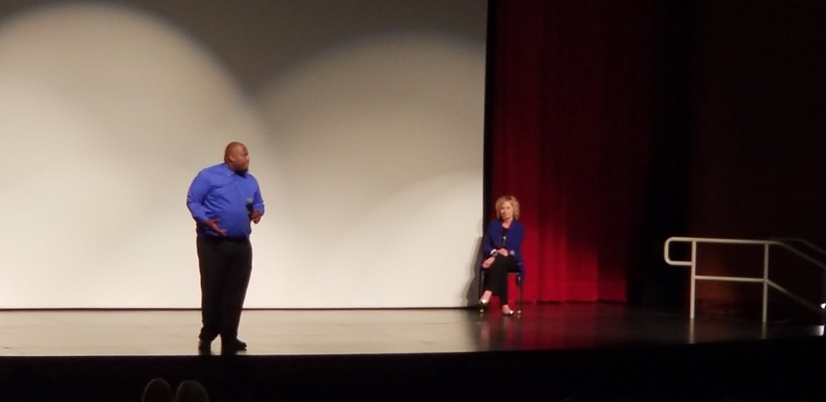 EdTechEddie's tweet photo. The power of encouragement is the theme of our kick-off with DJ Batiste. #PSUSDlearns #PSUSDFam #LocoLearner https://t.co/s4I3JgROZv