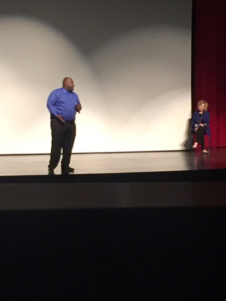 Msbpatel's tweet photo. Feeling inspired listening to DJ Batiste and Mrs. Donna Porter about relationships between students and teachers. Thank you @PSUSD for bringing such inspiring keynote speakers to our district kick off! Ready for year 14 in PSUSD! #relationshipsmatter #PSUSDLearns #PSUSDFam https://t.co/kR1QB67ZAi