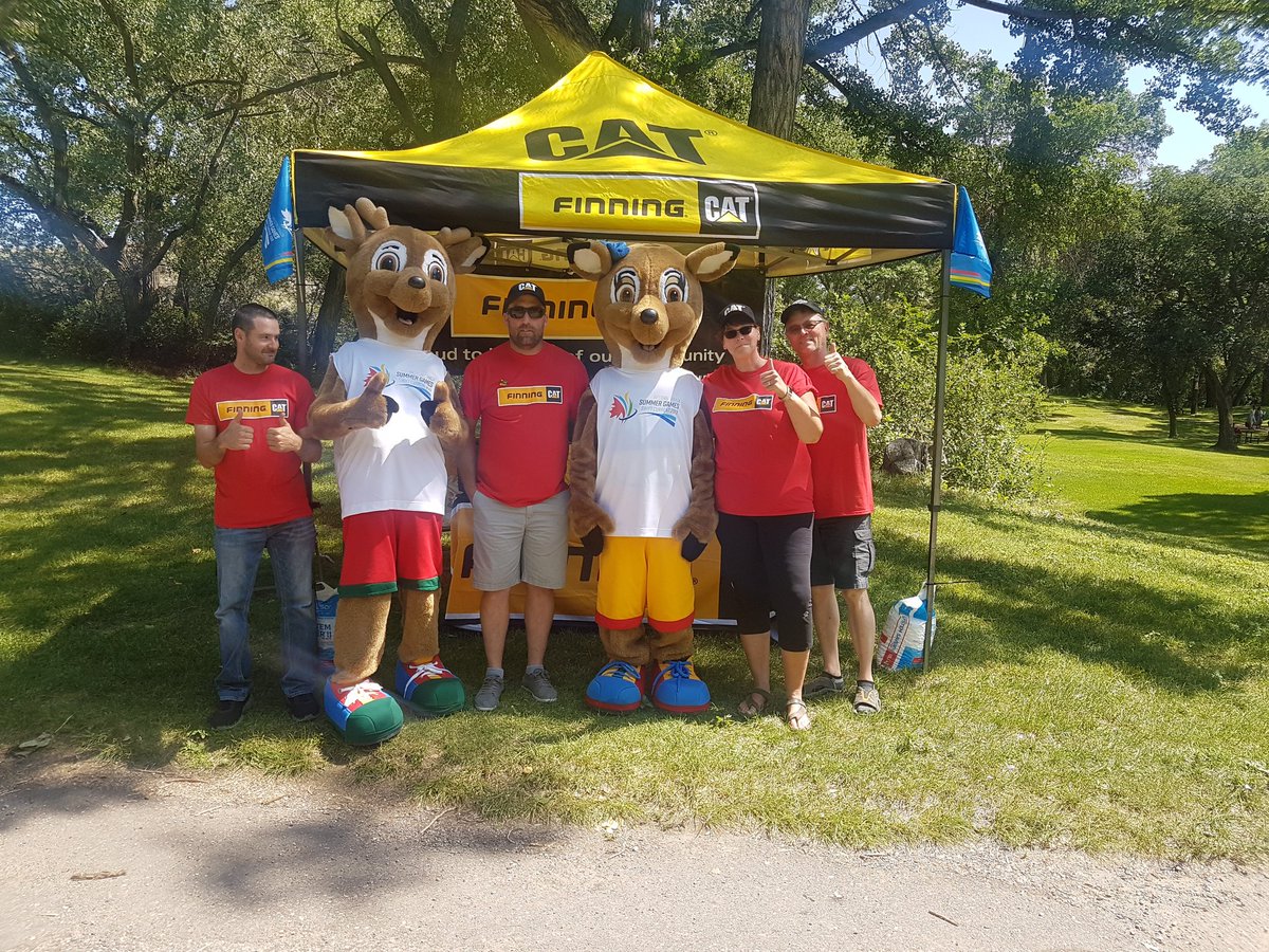 tooaquarius's tweet photo. Third leg of the torch relay had me at #sasklanding escorting the @2019WCSG mascots around. We met friends along the way! #itsgotime #sharethespirit https://t.co/4q7OFQLEXx