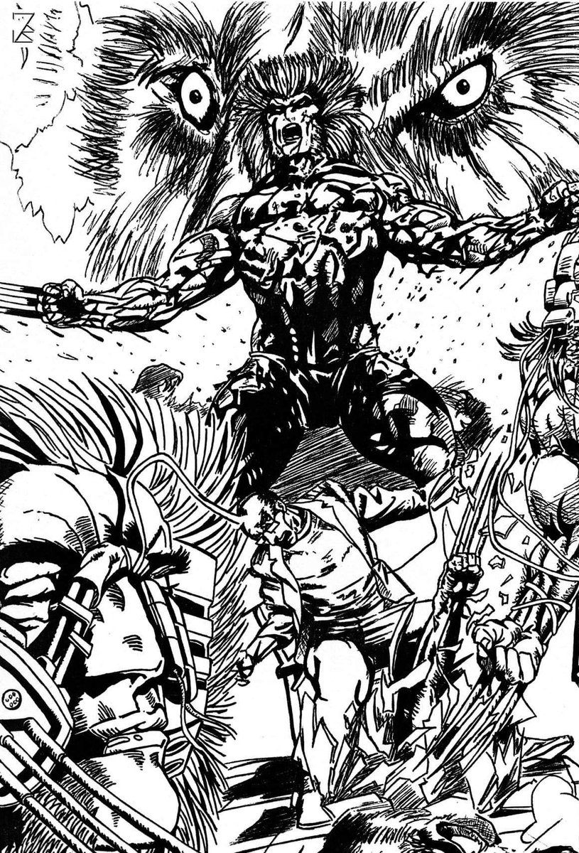 jayc24381's tweet photo. Last one for today and also done in 2000 from the sublime Weapon X graphic novel. The original drawing is much bigger and has a lot more elements to it, but I can't find it anymore :-/
#Marvel #Comics #Wolverine #Logan #WeaponX #X-Men #AspiringArtist #InSearchOfInspiration https://t.co/ECGo7inNnC