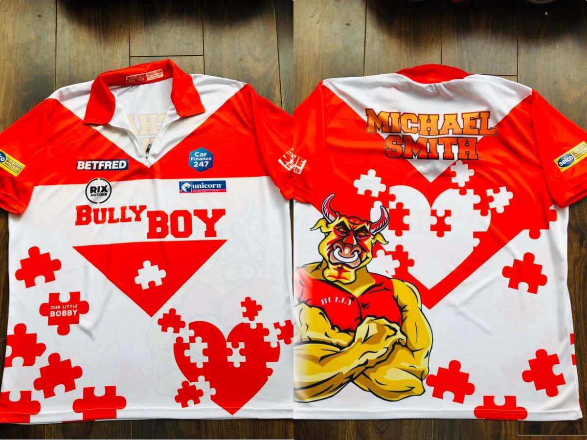 Both auctions are now over and we managed to raise amazing £1100 (£800 and £300) for <a href="/StHAutismSuppor/">StH  Autism Support</a> 👏🏻👏🏻👏🏻🧩❤️🧩 <a href="/BullyBoy180/">Michael Smith</a> <a href="/Saints1890/">St.Helens R.F.C.</a> <a href="/prideofsthelens/">Pride of St Helens Awards</a> <a href="/UnicornDarts/">Unicorn Darts</a> <a href="/OfficialPDC/">PDC Darts</a>