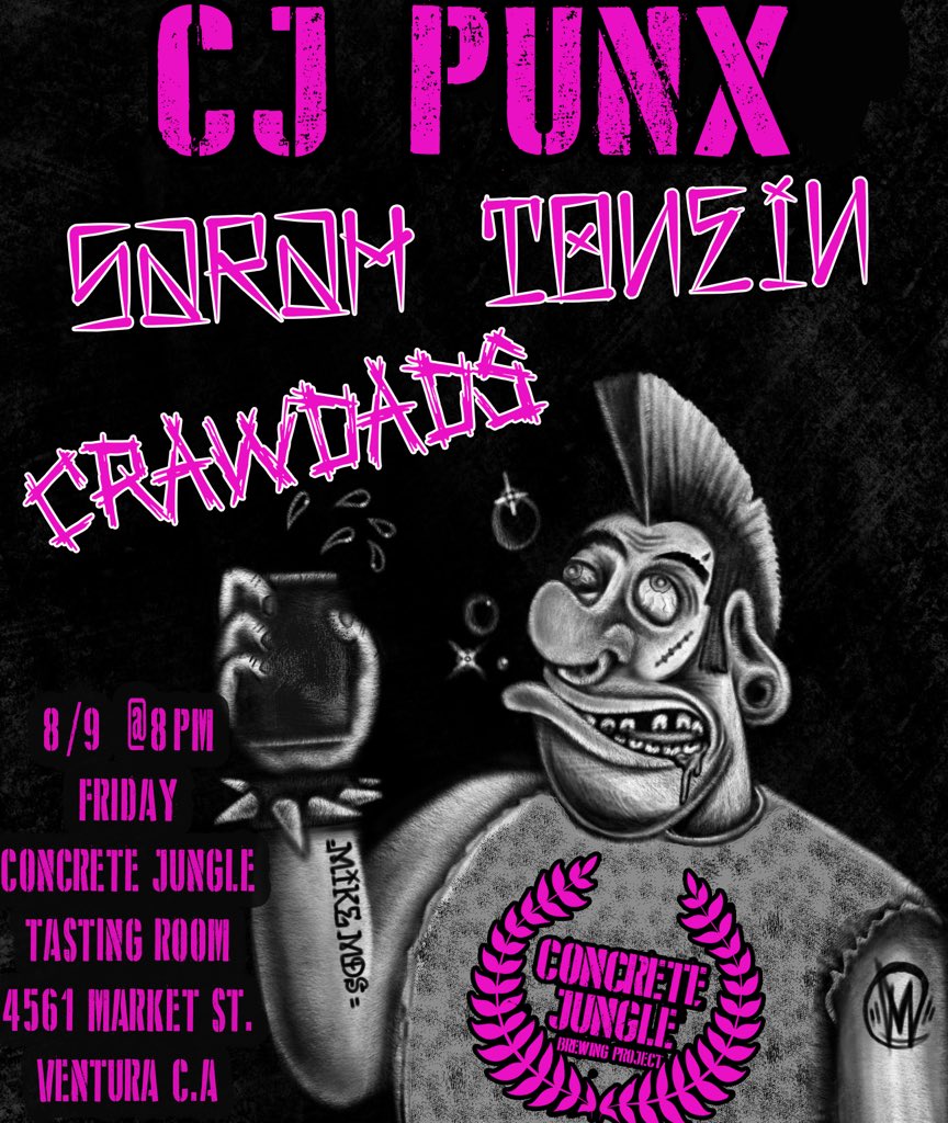 cjbrewing's tweet photo. Here’s what we’ll have goin on this week. Friday Sarah Tonein &amp; Crawdads will preform at the tasting room. Saturday @LeoJurado83 will showcase some new art work for “Soul Control” solo art show. 2morrowsbbq will be cooking up some delicious grub too. Sunday $1 off pints all day! https://t.co/dSNGpUKeqa