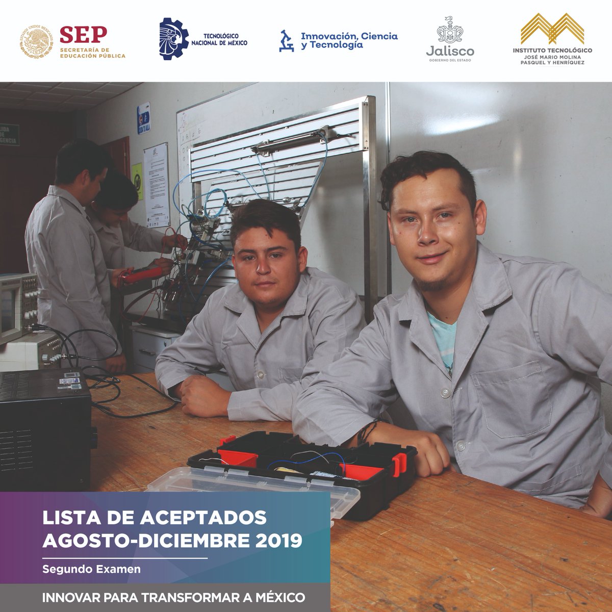 OficialTecSJ's tweet image. Consulta aquí la lista de aceptados al #TecMM de la segunda fecha de aplicación de examen: tecmm.edu.mx/imagesReact/im…

#Bienvenidos #OrgulloTecMM #InnovarParaTransformaraMéxico