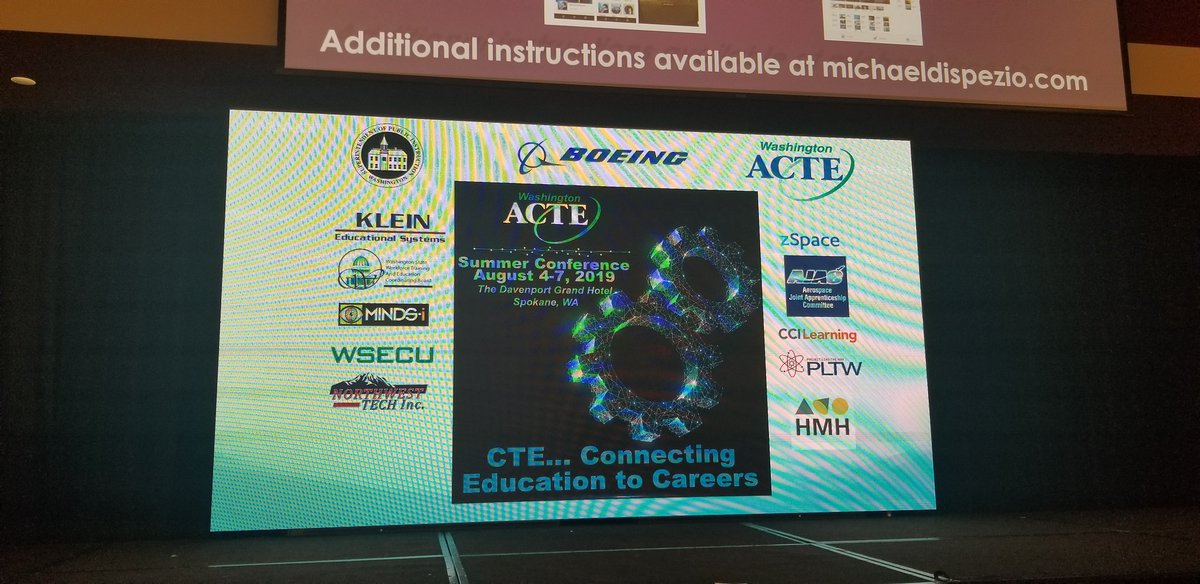 edheadsteve's tweet photo. Great first day at the Washington (state) ACTE Summer Conference, including strong collaboration between the State's CTE office and ACTE leaders! #CareerTechEd https://t.co/0PQIvBtwMN