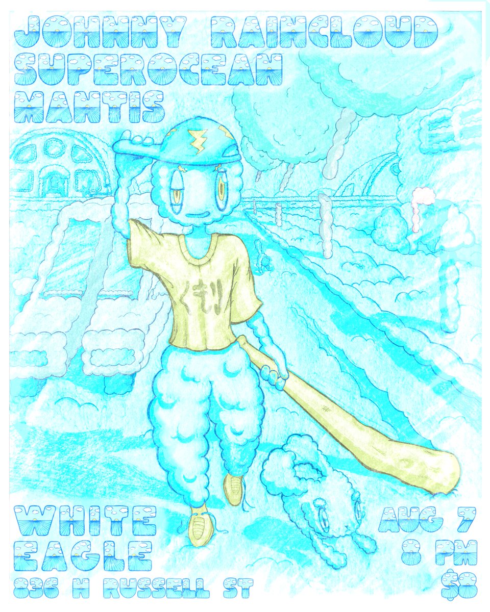 8/7 at <a href="/TheWhite_Eagle/">White Eagle Saloon</a>! We're tearing it up with Johnny Raincloud and Mantis, plus we have something cool dropping real soon #music #portland