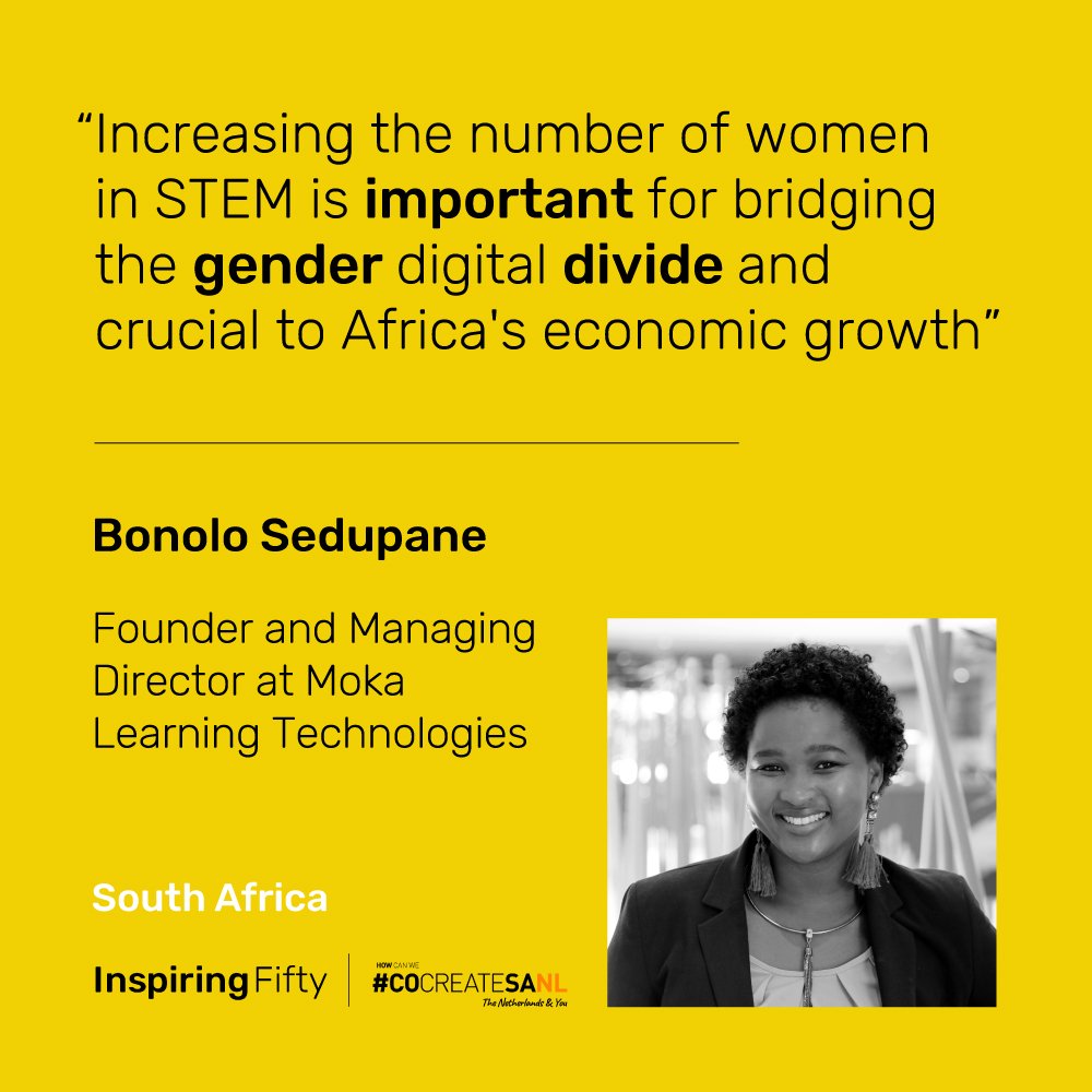 InspiringFifty_SA (@inspiring50sa) on Twitter photo Congratulations Bonolo Sedupane. You are one of South Africa’s 2019 Top #InspiringFiftySA
winners! <a href="/MokaLearning/">Moka Learning Technologies</a>
<a href="/Bonoxy/">Bonolo Sedupane</a>
<a href="/MicrosoftEDU/">Microsoft Education</a>
<a href="/cocreateSANL/">cocreateSANL🇳🇱🇿🇦</a> <a href="/Inspiringfifty/">Inspiring Fifty</a> Congratulations Bonolo Sedupane. You are one of South Africa’s 2019 Top #InspiringFiftySA
winners! <a href="/MokaLearning/">Moka Learning Technologies</a>
<a href="/Bonoxy/">Bonolo Sedupane</a>
<a href="/MicrosoftEDU/">Microsoft Education</a>
<a href="/cocreateSANL/">cocreateSANL🇳🇱🇿🇦</a> <a href="/Inspiringfifty/">Inspiring Fifty</a>
