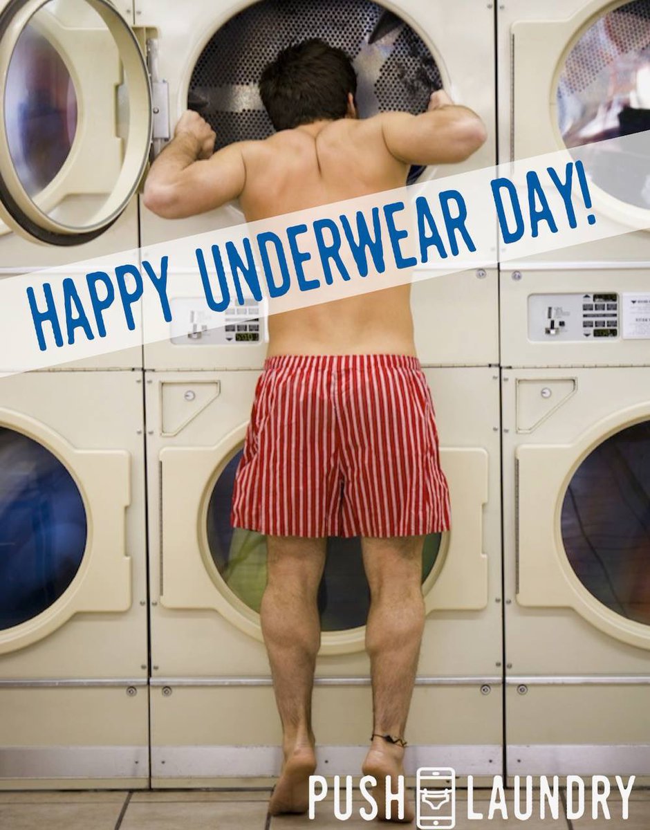 pushlaundry's tweet photo. Who knew underwear had a day to itself?! Celebrate with Push Laundry! 
•
Download the app today and we’ll give them the red carpet treatment >> https://t.co/TfWgLYJkzk
•
#pushlaundry #underwearday #pushofabuttin #nationalholiday #pickup #delivery #laundryservice https://t.co/vx8BKzOruv