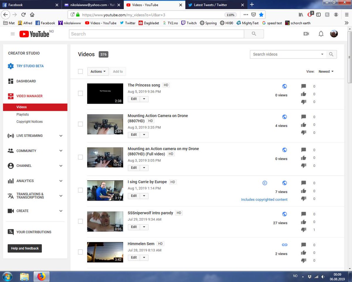 Nikolaiwww's tweet image. 2 of my 3 last videos has 0 views. 

#youtuber #smallyoutuber #0views #whattodo