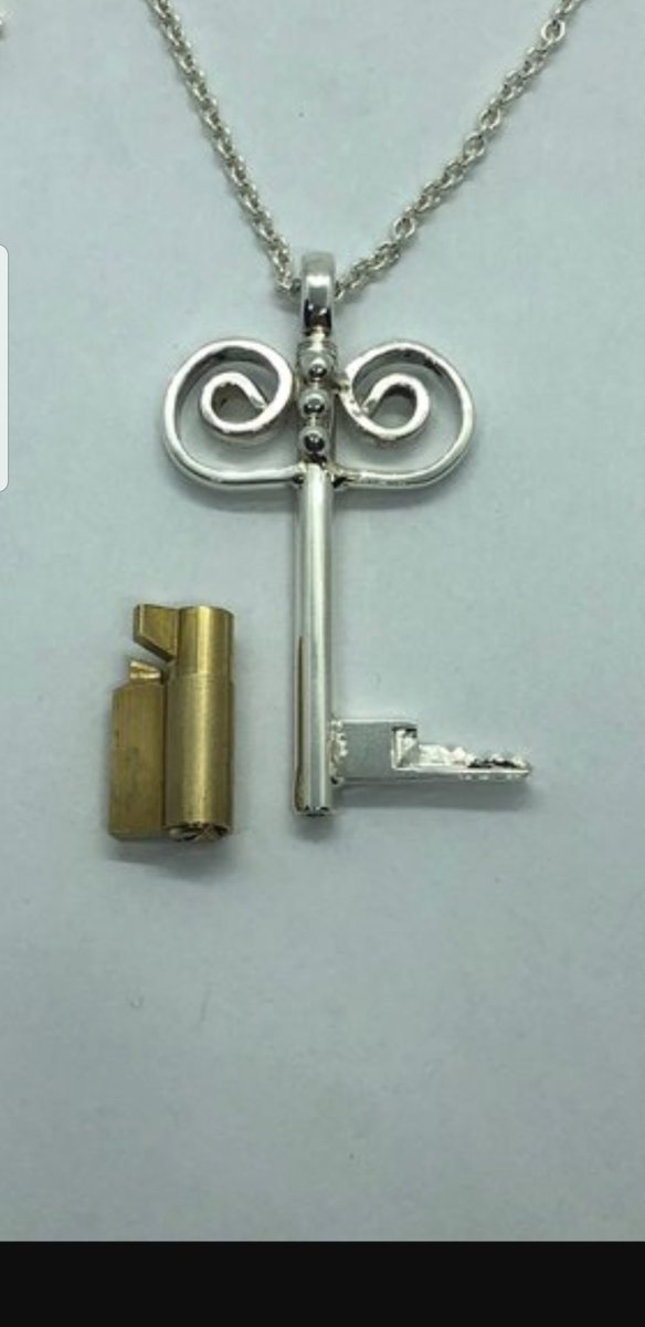 MrsGrey50shades's tweet photo. I am wearing a silver key made by @chastityshop fitting a cylinder lock for a chastity cage. Interested in this key? RT if you like https://t.co/WqL9foPo6j